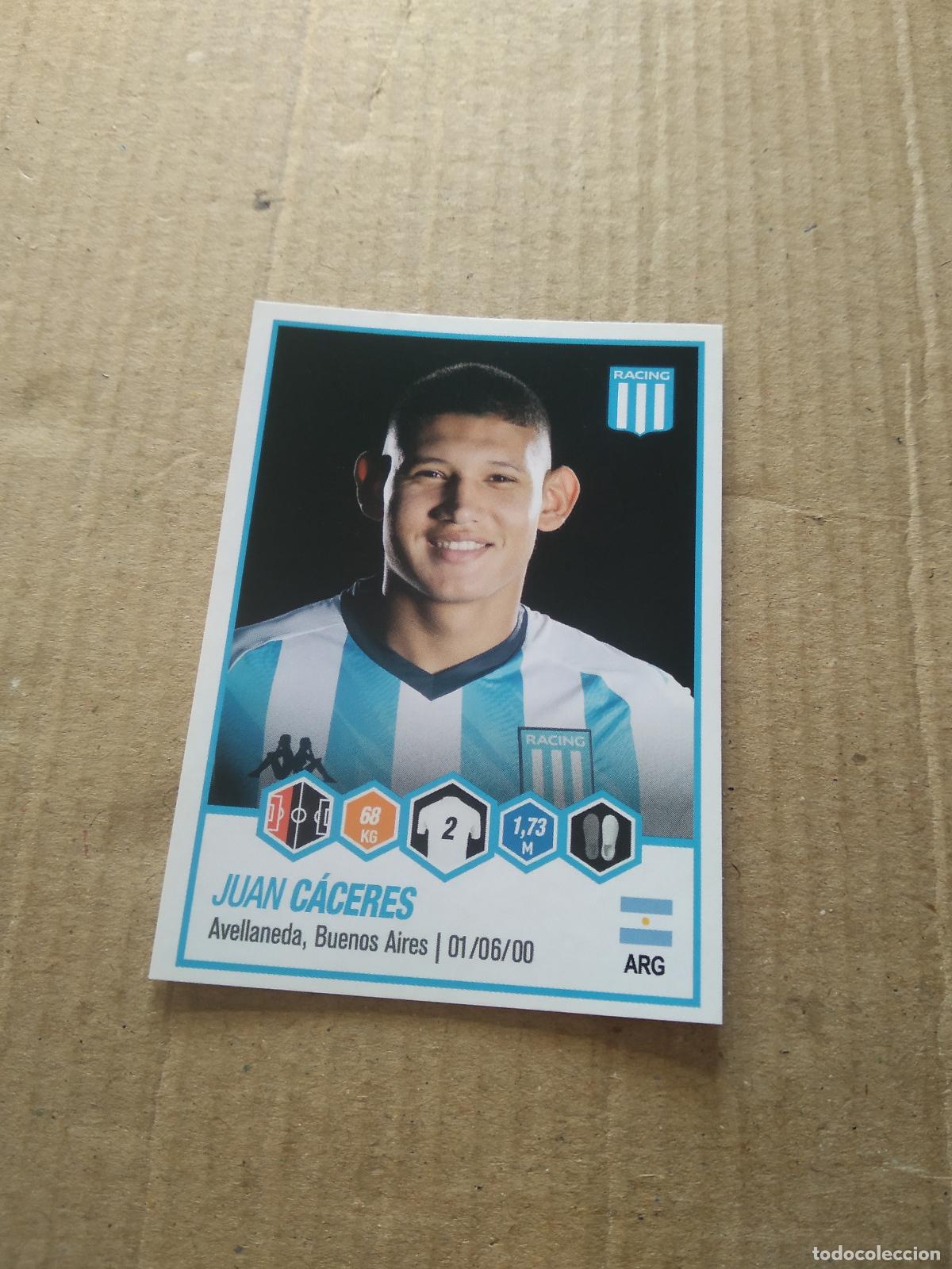 Cromos de F&uacute;tbol: 331 JUAN CACERES RACING CROMO FUTBOL ARGENTINO PANINI LIGA ARGENTINA 2022