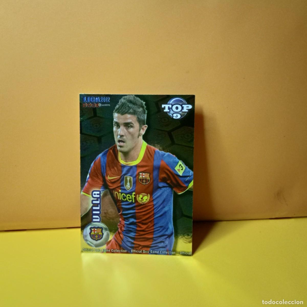 Cromos de Futebol: MUNDICROMO 2011 2012 11 12 BRILLO LISO DORADO, AMARILLO TOP F.C BARCELONA VILLA 622