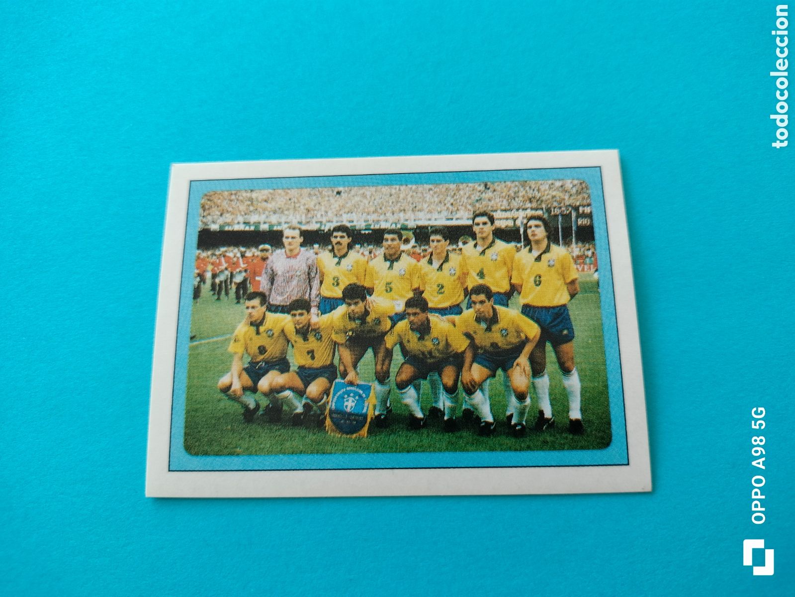 Cromos de F&uacute;tbol: Cromo 86 alineaci&oacute;n Brasil Ediciones Estadio Mundial USA EEUU Estados Unidos 94 1994