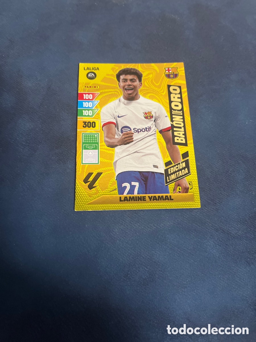 Cromos de F&uacute;tbol: LAMINE YAMAL BALON DE ORO EDICION LIMITADA 23 24 2023 2024 DREAM BOX PANINI NUEVO UNIFICO ENVIO