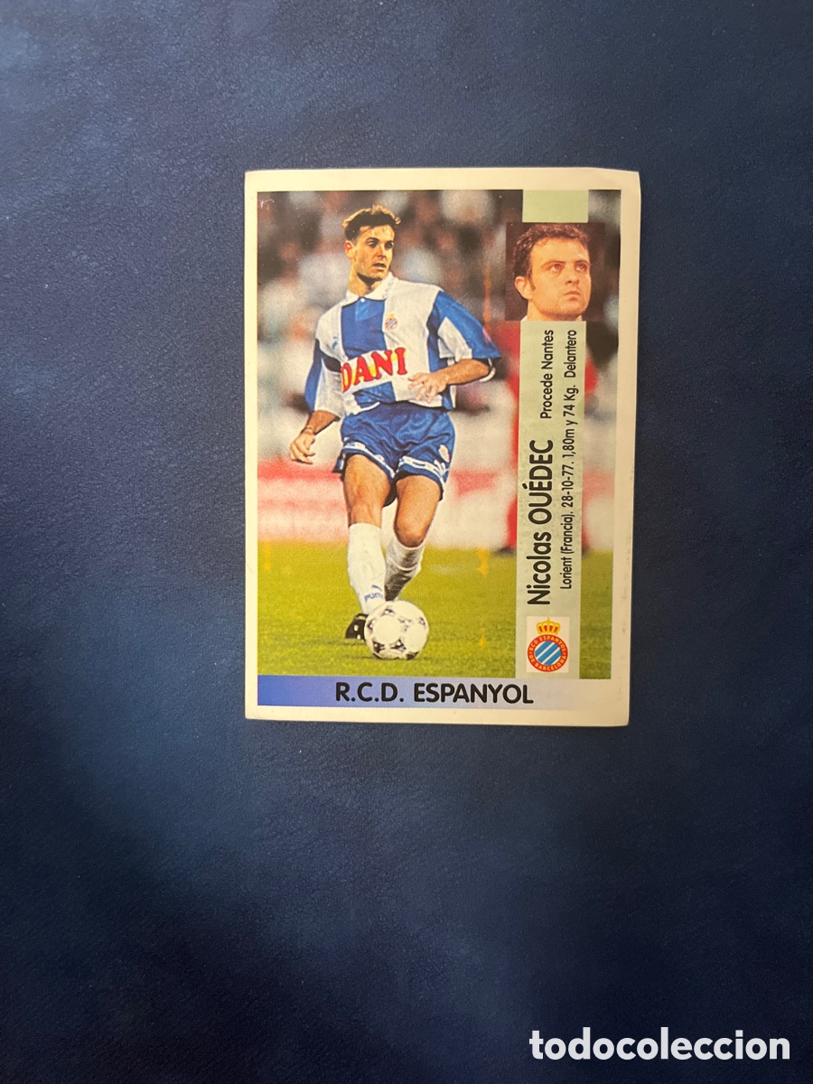 Figurine di Calcio: OUEDEC 363 R.C.D.ESPA&Ntilde;OL 96 97 PANINI 1996 1997 NUEVO SIN PEGAR CROMO UNIFICO ENVIO