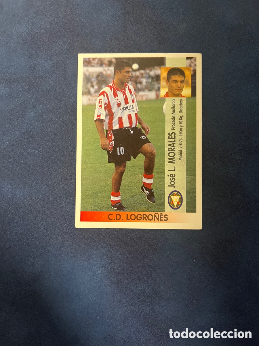 Fu&szlig;ball-Sticker: MORALES 388 C.D.LOGRO&Ntilde;ES 96 97 PANINI 1996 1997 NUEVO SIN PEGAR CROMO UNIFICO ENVIO