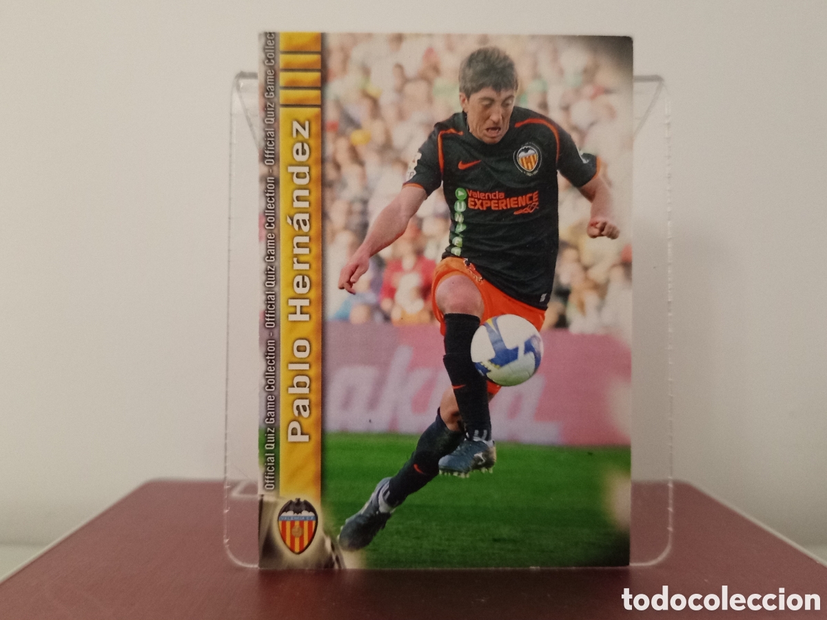 Cromos de F&uacute;tbol: ❇️ CROMO ⚽ PABLO HERN&Aacute;NDEZ VALENCIA 152 FICHAS LIGA QUIZ COLLECTION MUNDICROMO ❇️