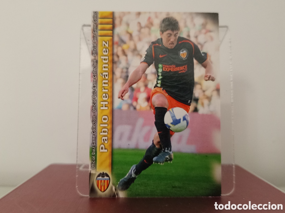 Cromos de F&uacute;tbol: ❇️ CROMO ⚽ PABLO HERN&Aacute;NDEZ VALENCIA 152 FICHAS LIGA QUIZ COLLECTION MUNDICROMO ❇️
