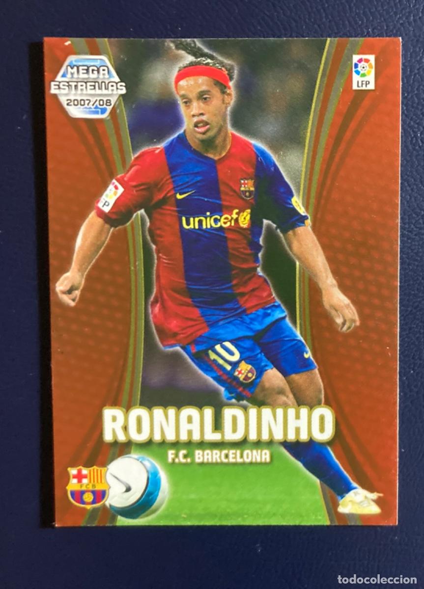 Figurine di Calcio: 378 ESTRELLAS RONALDINHO BARCELONA PANINI MEGACRACKS 2007 2008 LIGA 07 08 MEGA CRACKS MGK