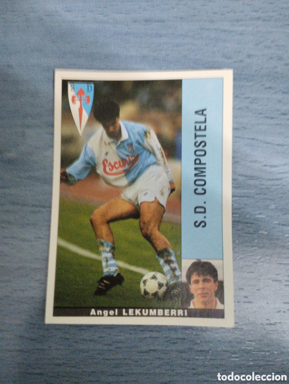 Cromos de F&uacute;tbol: Cromo Panini liga 95 96 lekumberri compostela sin pegar