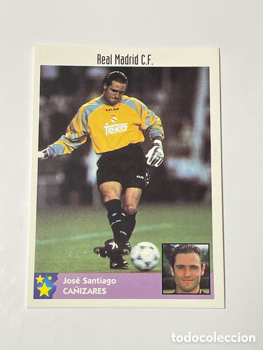 Cromos de F&uacute;tbol: Santiago Ca&ntilde;izares Real Madrid Panini Los mejores equipos de Europa 1997/98 #217