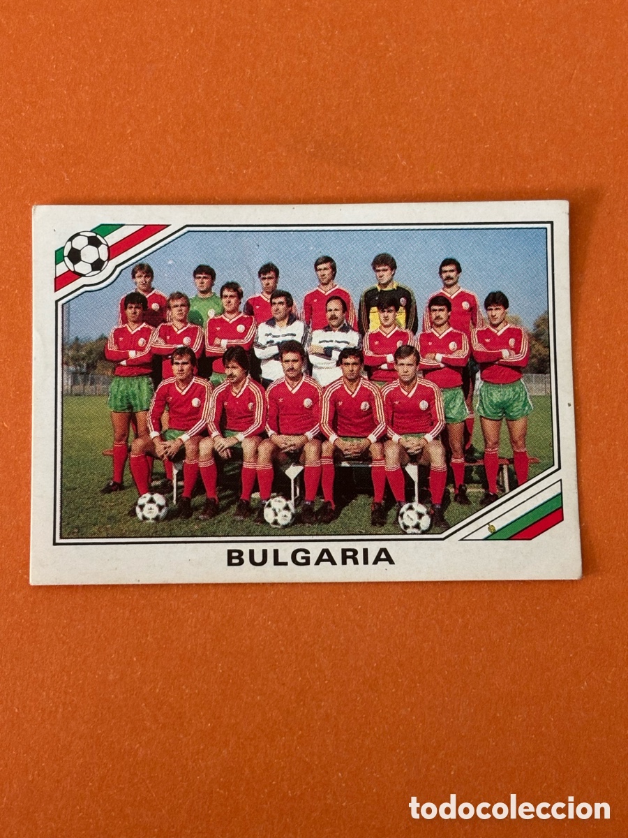 Fu&szlig;ball-Sticker: EQUIPO BULGARIA 55 MUNDIAL MEXICO 1986 86 PANINI NUNCA PEGADO SIN PEGAR