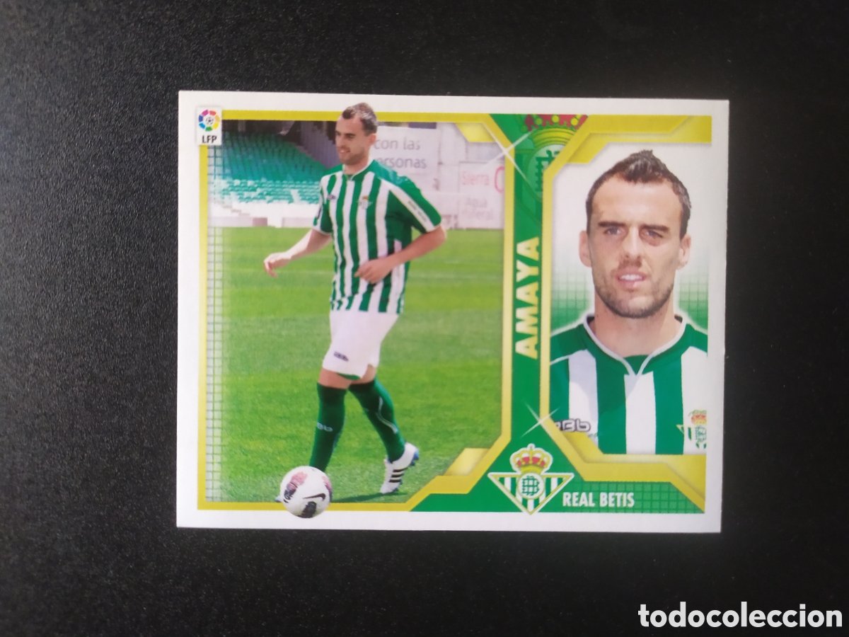 Cromos de F&uacute;tbol: Liga este 2011 2012 11 12 panini Amaya fichaje n&deg; 28 Real Betis