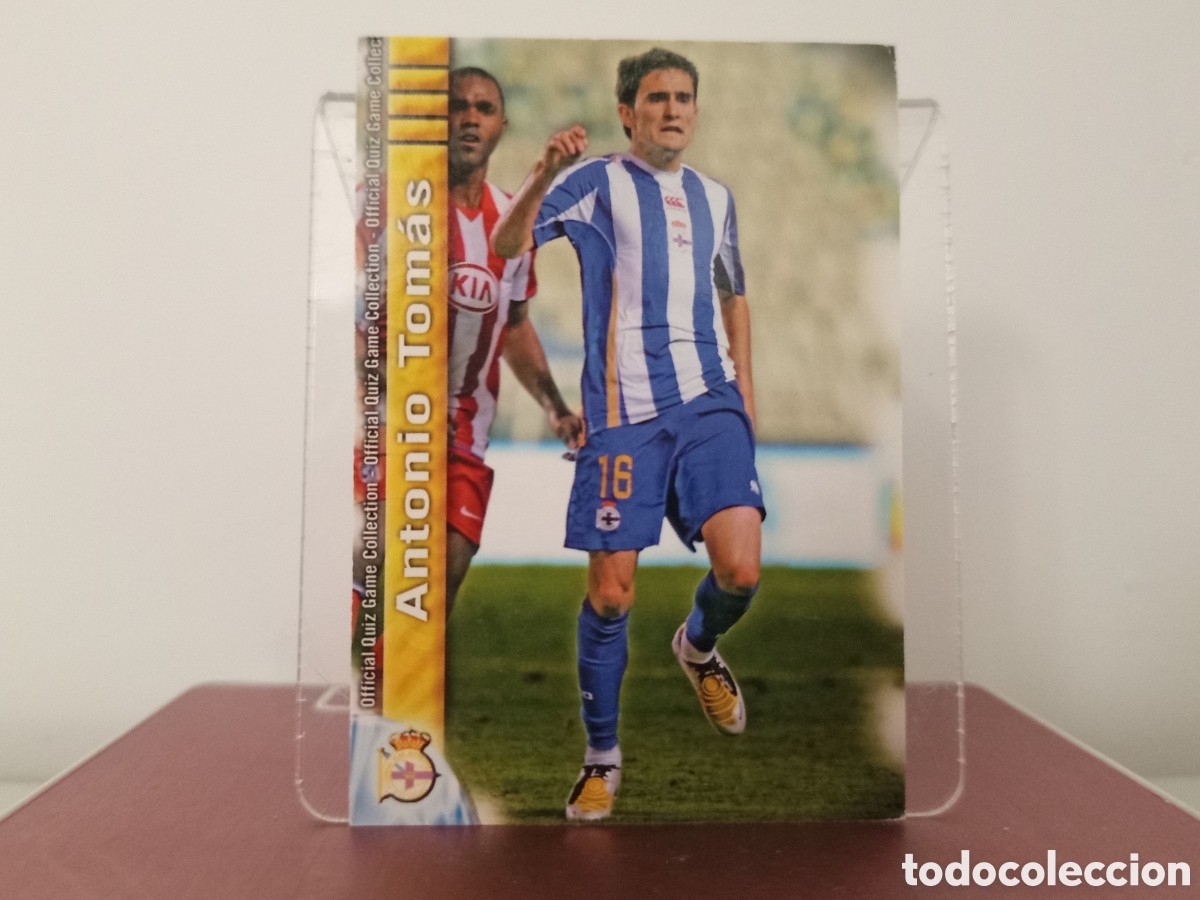 Football Stickers: ❇️ CROMO ⚽ ANTONIO TOM&Aacute;S DEPORTIVO DE LA CORU&Ntilde;A 171 FICHAS LIGA QUIZ COLLECTION MUNDICROMO ❇️