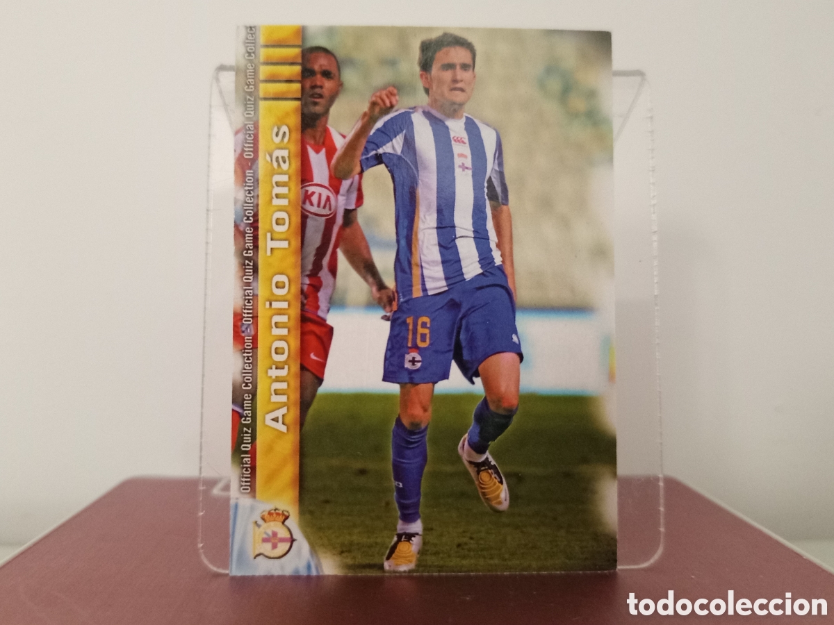 Football Stickers: ❇️ CROMO ⚽ ANTONIO TOM&Aacute;S DEPORTIVO DE LA CORU&Ntilde;A 171 FICHAS LIGA QUIZ COLLECTION MUNDICROMO ❇️