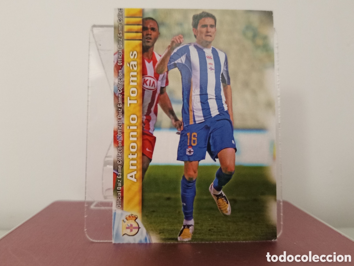 Football Stickers: ❇️ CROMO ⚽ ANTONIO TOM&Aacute;S DEPORTIVO DE LA CORU&Ntilde;A 171 FICHAS LIGA QUIZ COLLECTION MUNDICROMO ❇️