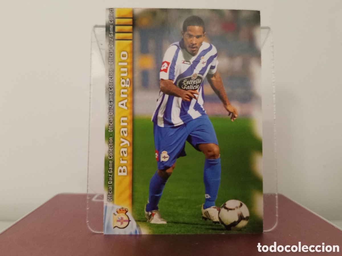 Cromos de F&uacute;tbol: ❇️ CROMO ⚽ BRAYAN ANGULO DEPORTIVO DE LA CORU&Ntilde;A 169 FICHAS LIGA QUIZ COLLECTION MUNDICROMO ❇️