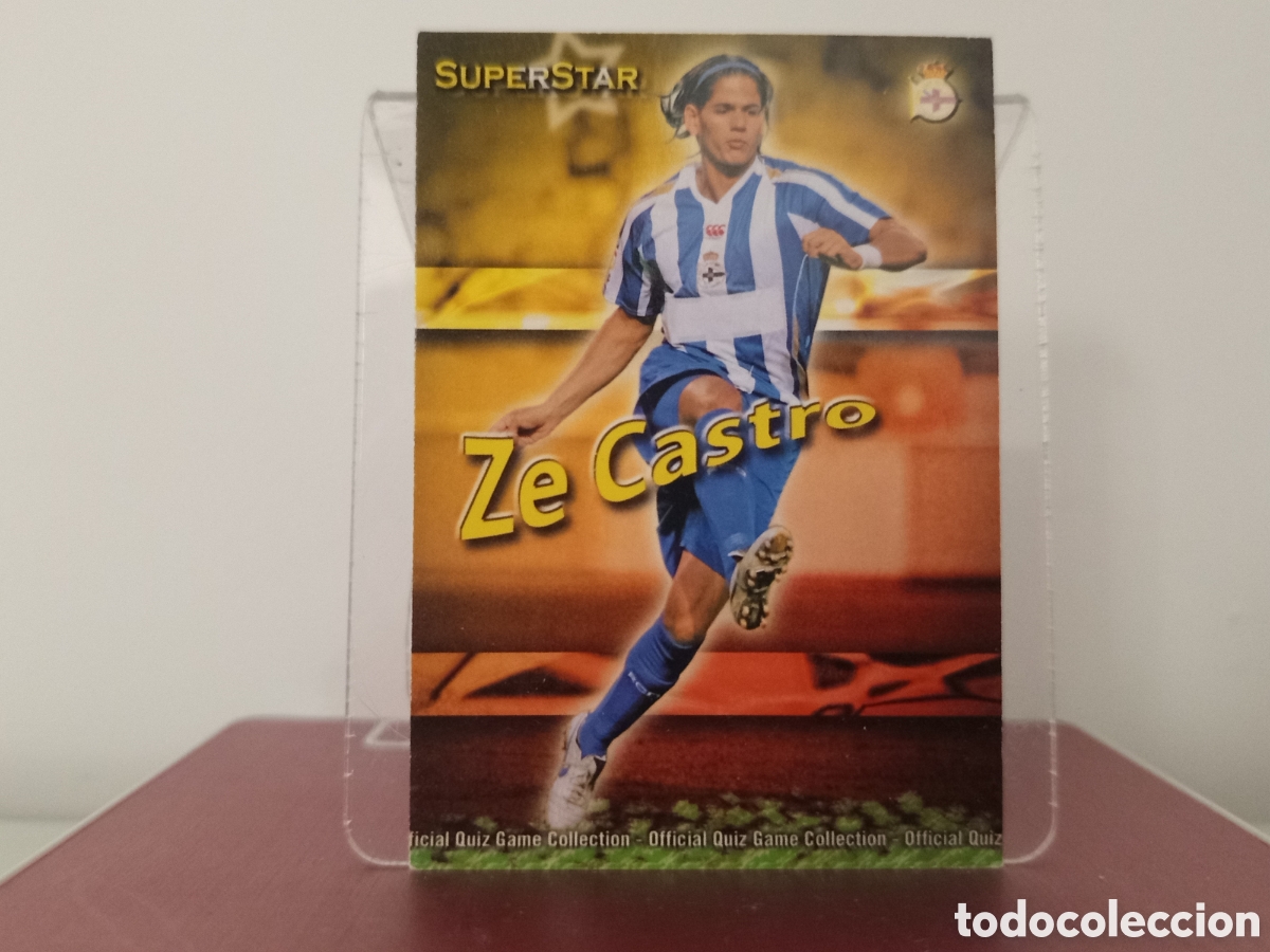 Cromos de F&uacute;tbol: ❇️ CROMO ⚽ ZE CASTRO DEPORTIVO DE LA CORU&Ntilde;A SUPERSTAR FICHAS LIGA QUIZ COLLECTION MUNDICROMO ❇️