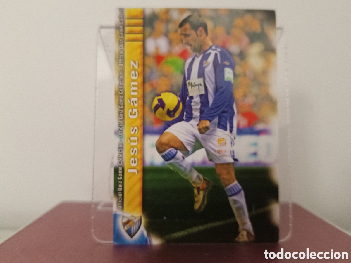 Cromos de Futebol: ❇️ CROMO ⚽ JES&Uacute;S GAMEZ M&Aacute;LAGA 199 FICHAS LIGA QUIZ COLLECTION MUNDICROMO ❇️
