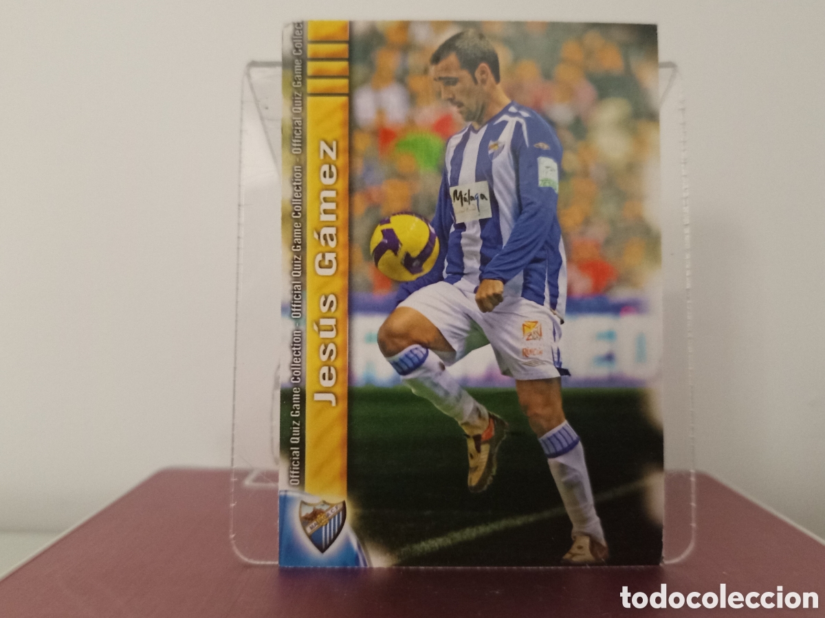 Cromos de Futebol: ❇️ CROMO ⚽ JES&Uacute;S GAMEZ M&Aacute;LAGA 199 FICHAS LIGA QUIZ COLLECTION MUNDICROMO ❇️