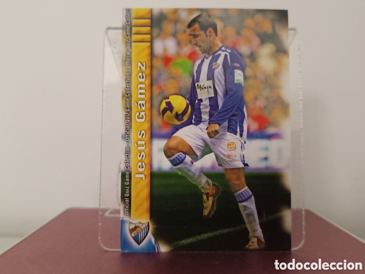 Cromos de Futebol: ❇️ CROMO ⚽ JES&Uacute;S GAMEZ M&Aacute;LAGA 199 FICHAS LIGA QUIZ COLLECTION MUNDICROMO ❇️