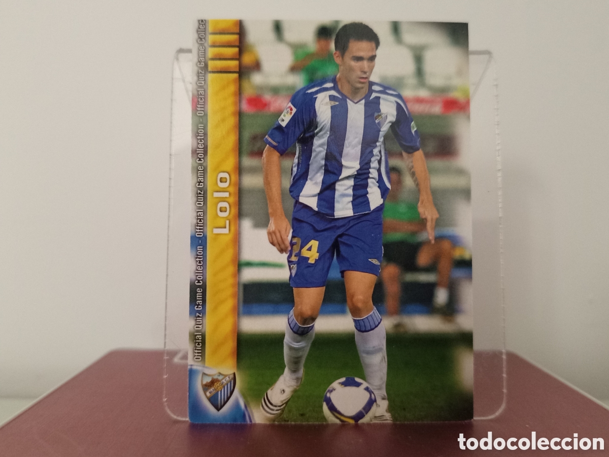 Cromos de Futebol: ❇️ CROMO ⚽ LOLO M&Aacute;LAGA 202 FICHAS LIGA QUIZ COLLECTION MUNDICROMO ❇️