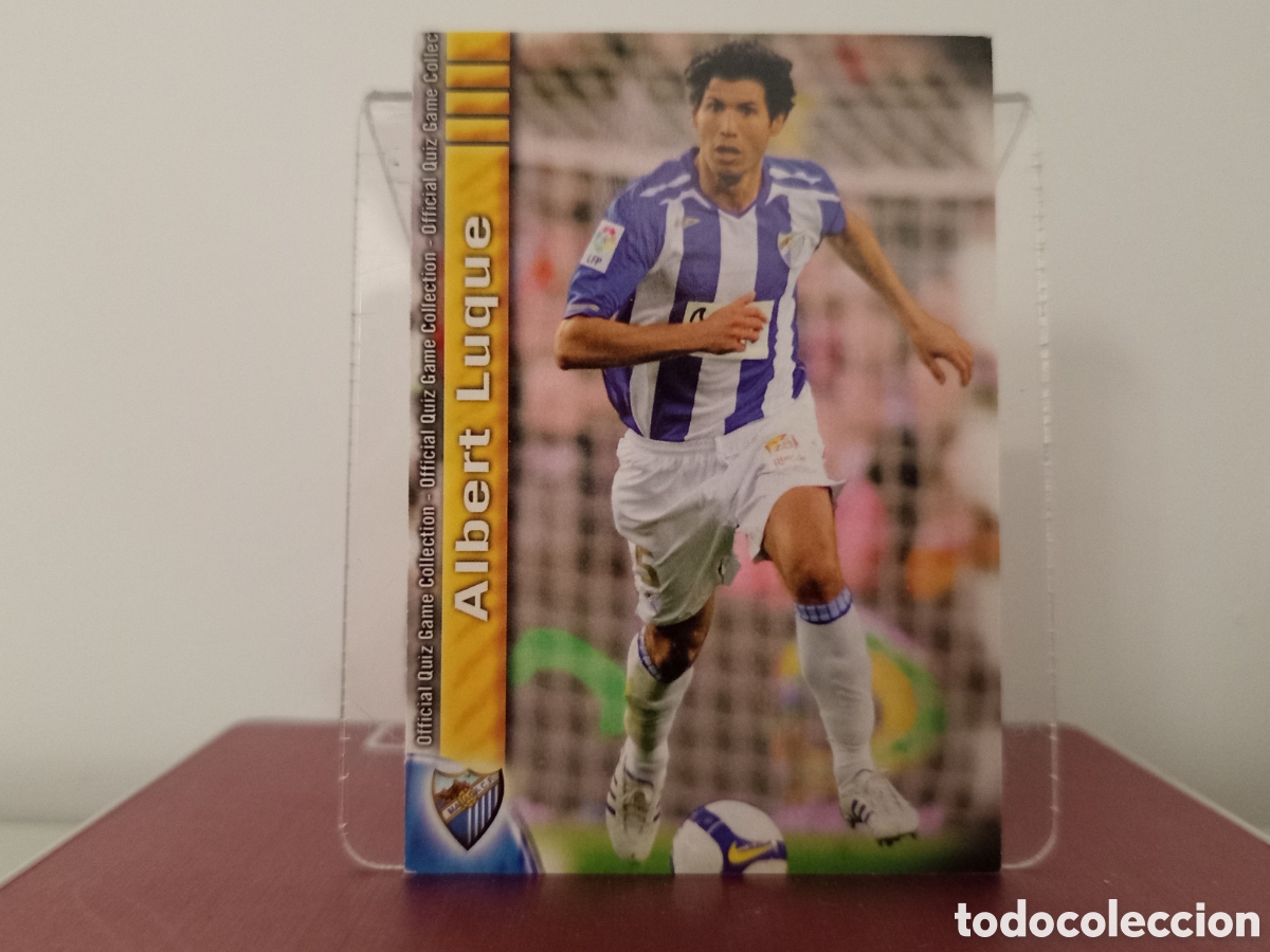 Fu&szlig;ball-Sticker: ❇️ CROMO ⚽ ALBERT LUQUE M&Aacute;LAGA 210 FICHAS LIGA QUIZ COLLECTION MUNDICROMO ❇️