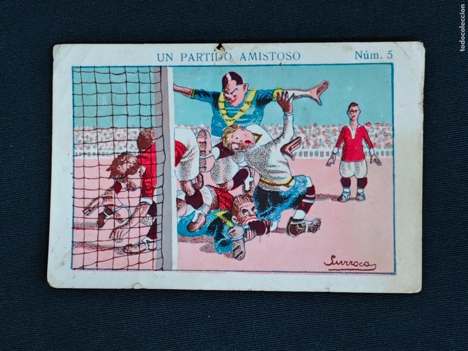 Cromos de F&uacute;tbol: CROMO - UN PARTIDO AMISTOSO - N&ordm; 5 - AMATLLER