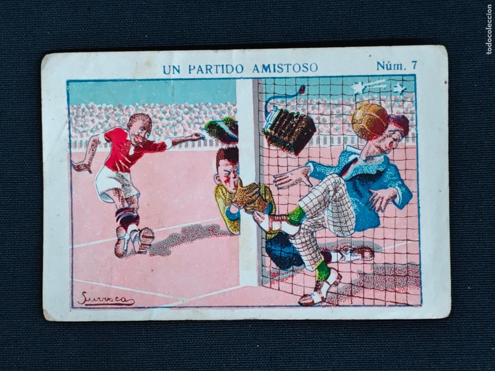 Cromos de F&uacute;tbol: CROMO - UN PARTIDO AMISTOSO - N&ordm; 7 - AMATLLER