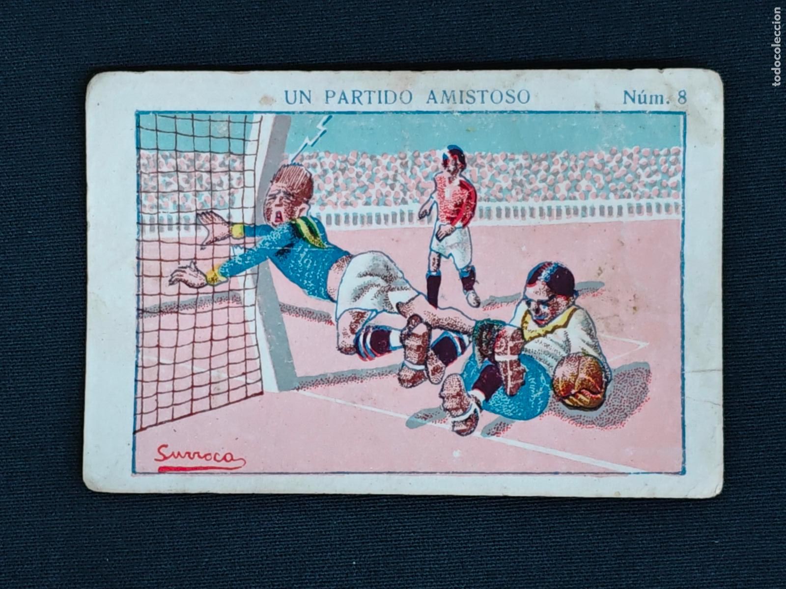 Cromos de F&uacute;tbol: CROMO - UN PARTIDO AMISTOSO - N&ordm; 8 - AMATLLER