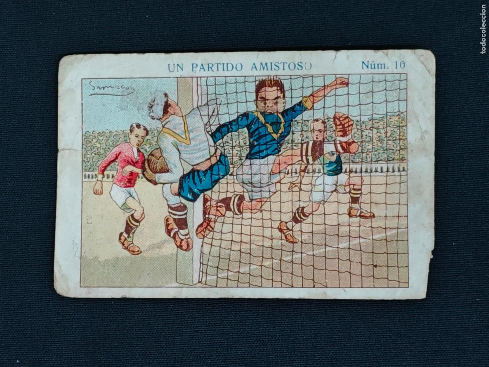 Cromos de F&uacute;tbol: CROMO - UN PARTIDO AMISTOSO - N&ordm; 10 - AMATLLER