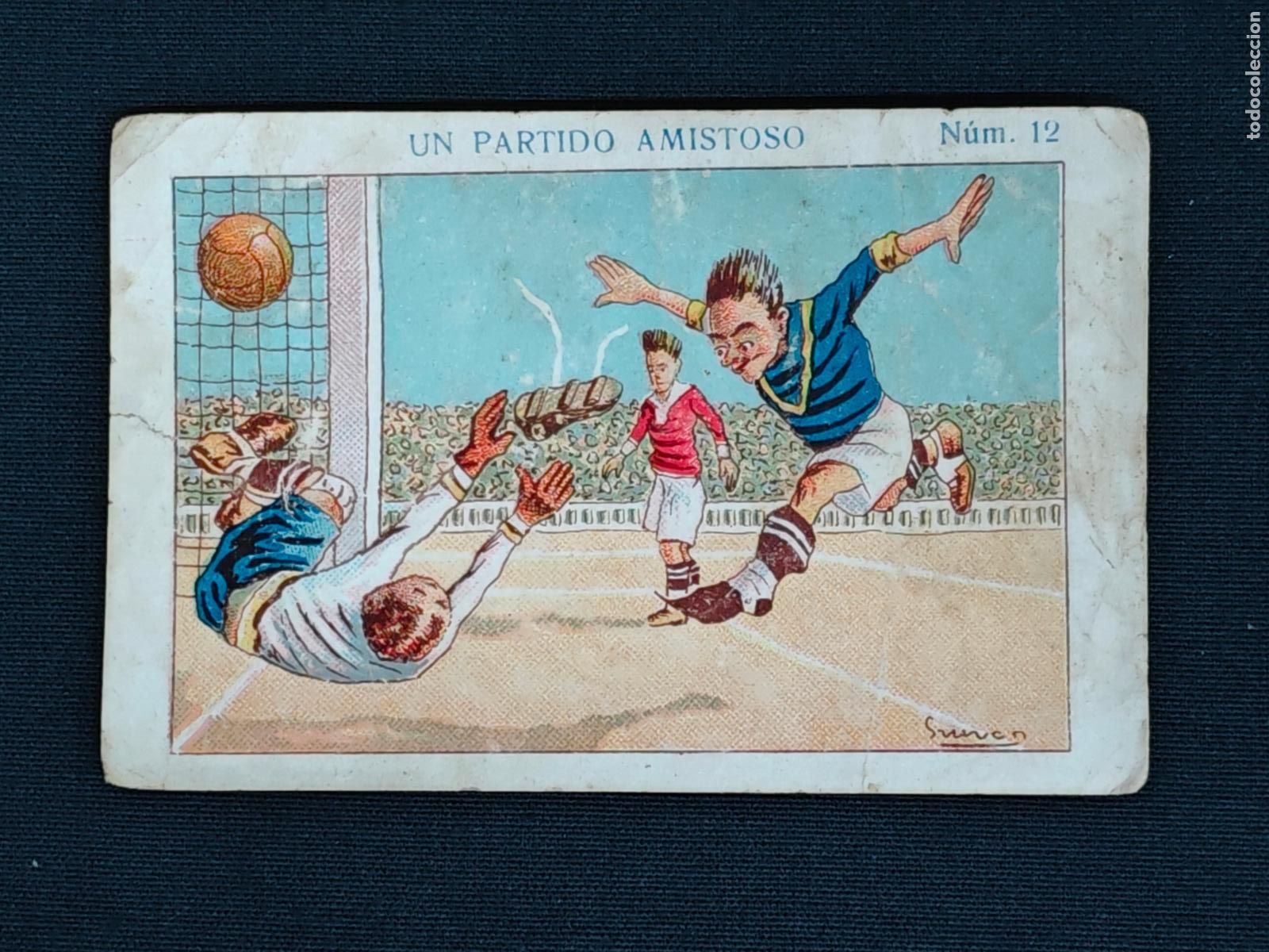Cromos de F&uacute;tbol: CROMO - UN PARTIDO AMISTOSO - N&ordm; 12 - AMATLLER