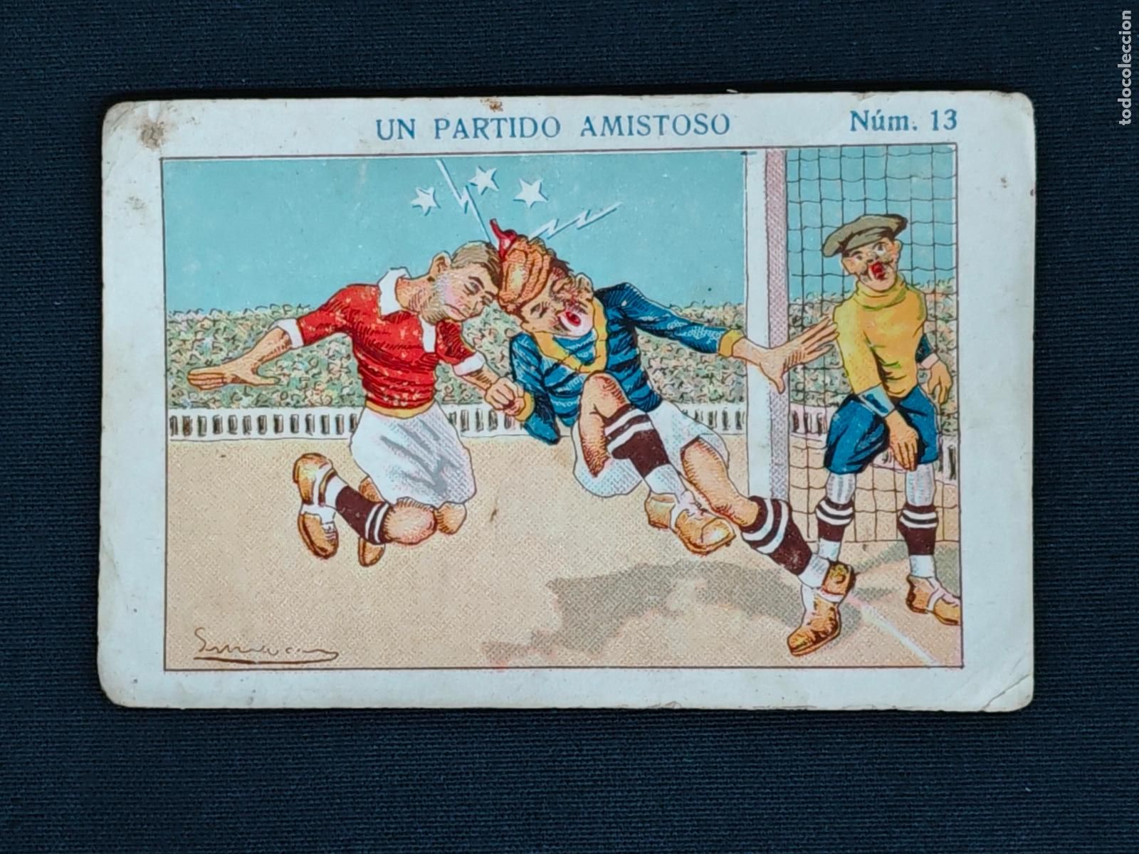 Cromos de F&uacute;tbol: CROMO - UN PARTIDO AMISTOSO - N&ordm; 13 - AMATLLER