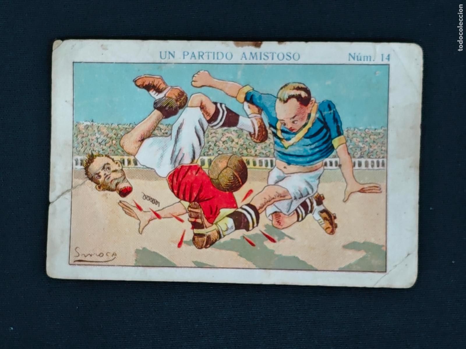 Cromos de F&uacute;tbol: CROMO - UN PARTIDO AMISTOSO - N&ordm; 14 - AMATLLER