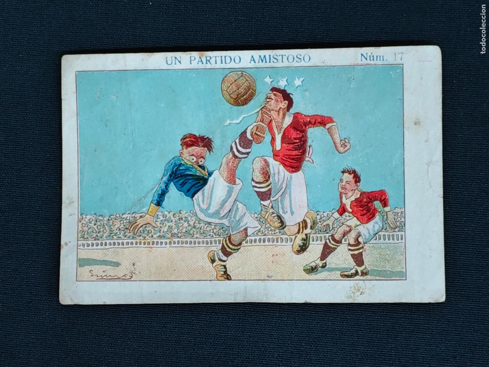 Cromos de F&uacute;tbol: CROMO - UN PARTIDO AMISTOSO - N&ordm; 17 - AMATLLER