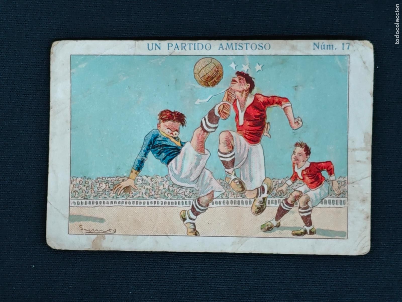 Cromos de F&uacute;tbol: CROMO - UN PARTIDO AMISTOSO - N&ordm; 17 - AMATLLER