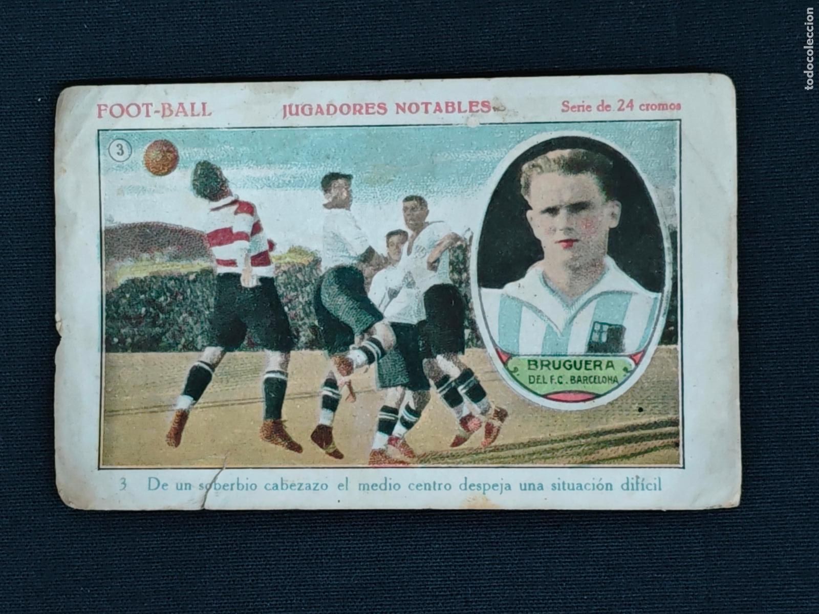 Cromos de F&uacute;tbol: CROMO - FOOT-BALL - JUGADORES NOTABLES - N&ordm; 3 - BRUGUERA - F.C. BARCELONA - - SIN PUBLICIDAD