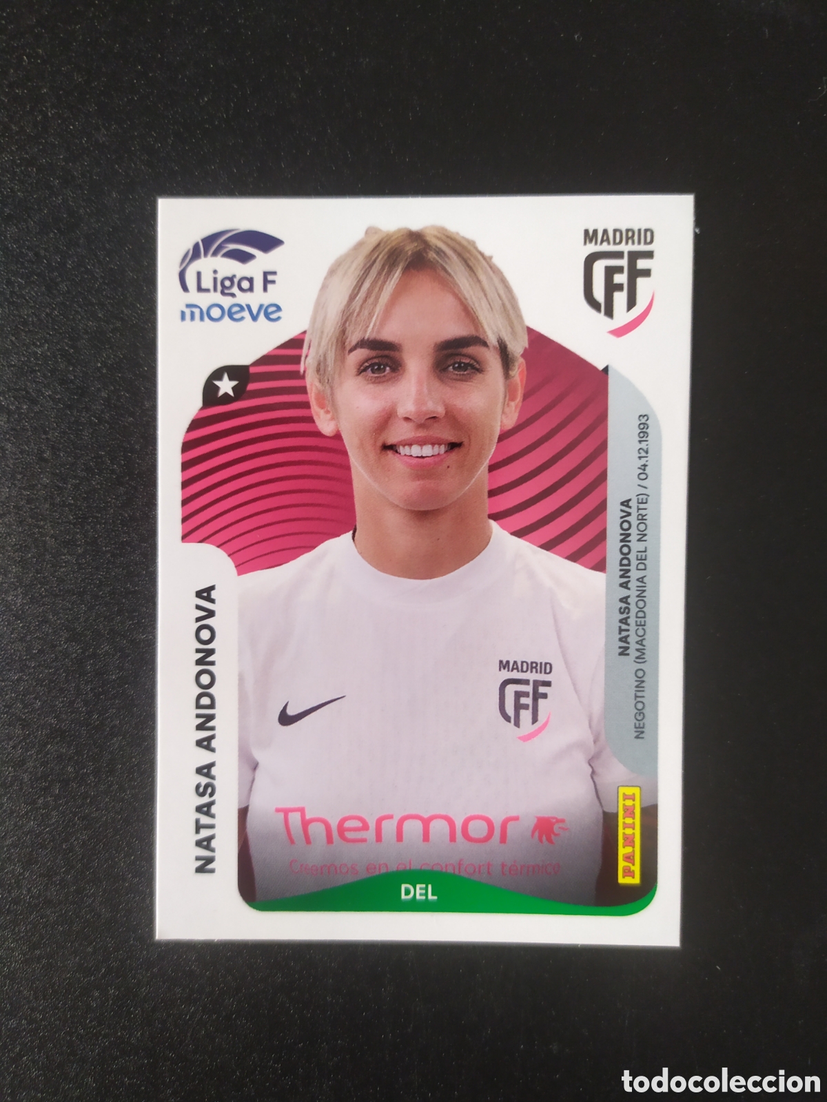 Cromos de F&uacute;tbol: LIGA FEMENINA F MOEVE 2025 2026 25 26 panini Andonova n&deg; 261 Madrid CFF