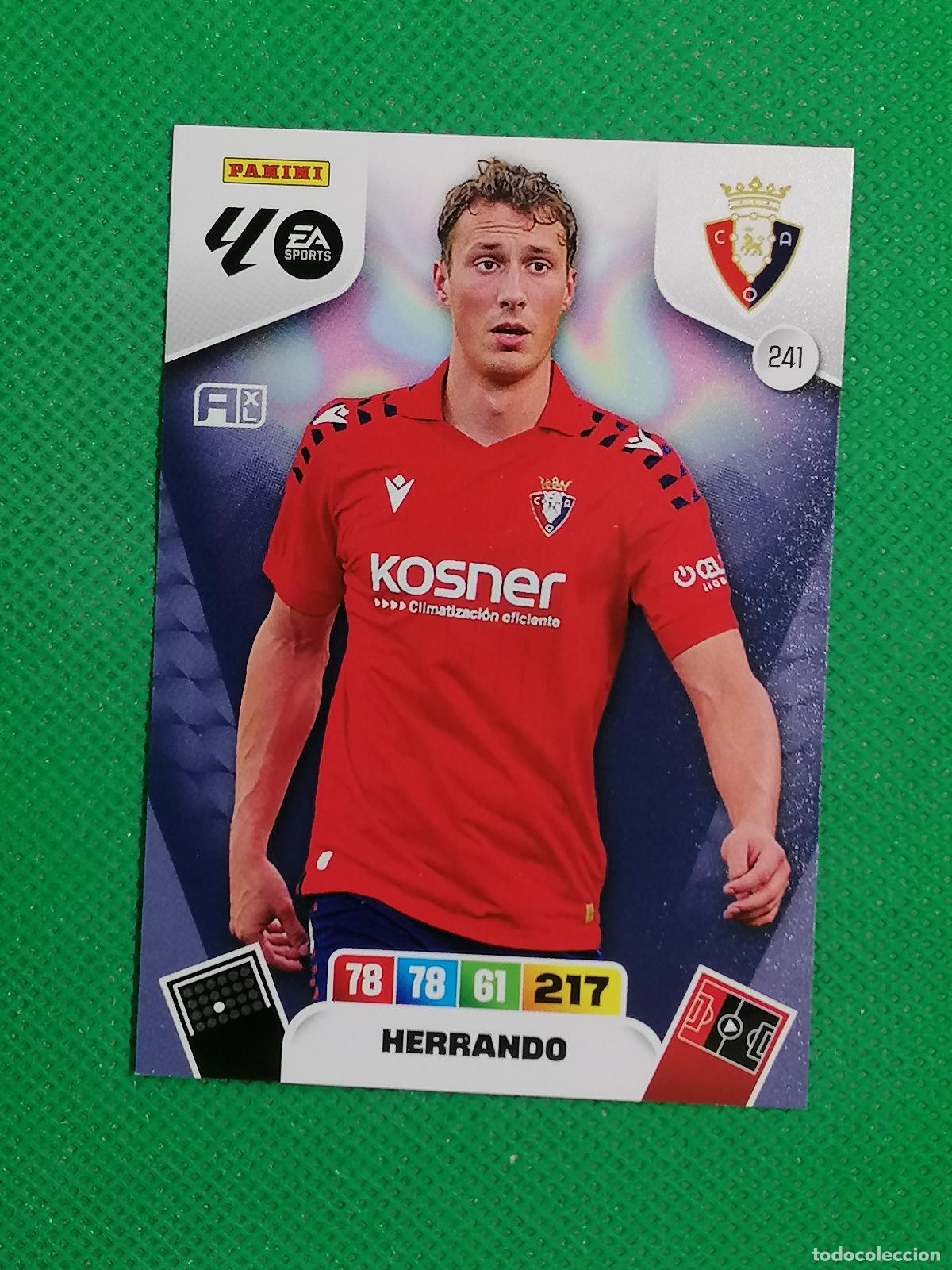 Cromos de F&uacute;tbol: 241 HERRANDO OSASUNA ⚽ LIGA ADRENALYN XL 2025 2026 25 26 ⚽