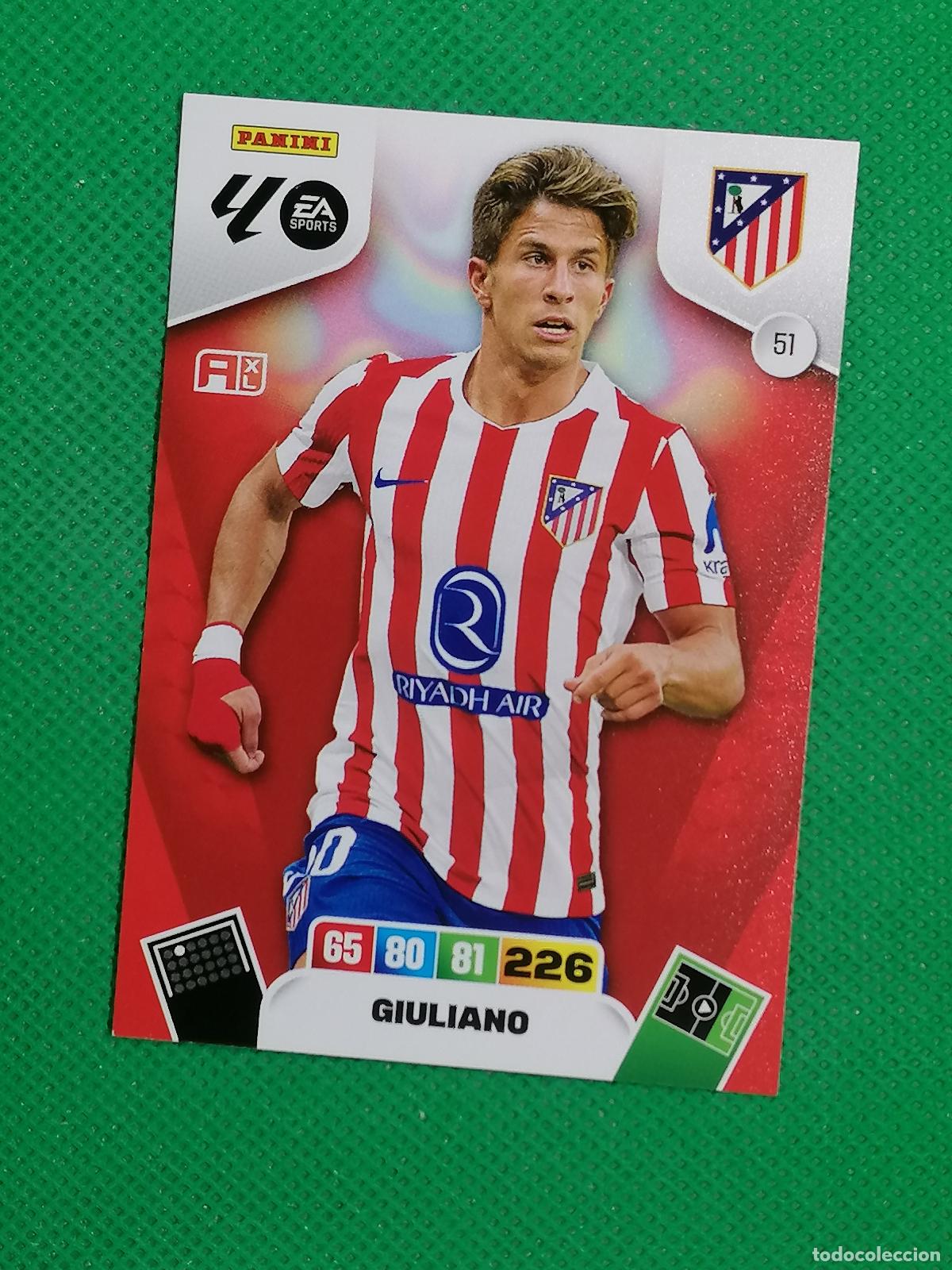 Cromos de F&uacute;tbol: 51 GIULIANO ATLETICO DE MADRID ⚽ LIGA ADRENALYN XL 2025 2026 25 26 ⚽