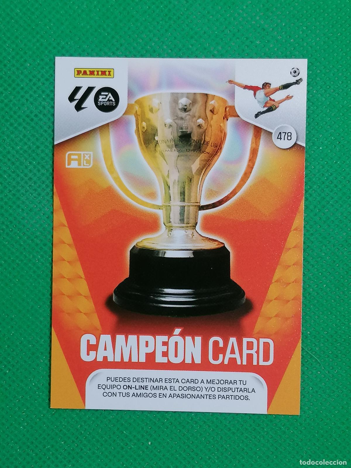 Cromos de F&uacute;tbol: 478 CAMPEON CARD ⚽ LIGA ADRENALYN XL 2025 2026 25 26 ⚽