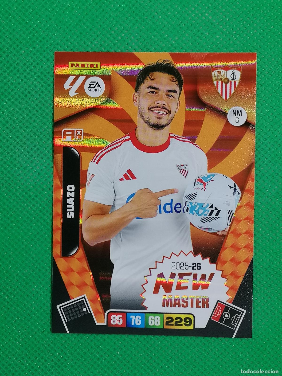 Cartes &agrave; collectionner de Football: NM 6 NM6 SUAZO SEVILLA NEW MASTER ⚽ LIGA ADRENALYN XL 2025 2026 25 26 ⚽