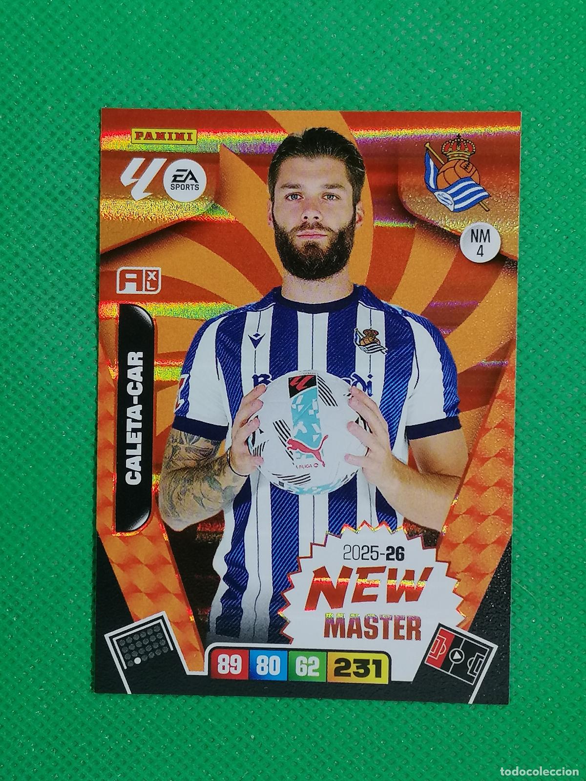 Cromos de F&uacute;tbol: NM 4 NM4 CALETA CAR REAL SOCIEDAD NEW MASTER ⚽ LIGA ADRENALYN XL 2025 2026 25 26 ⚽