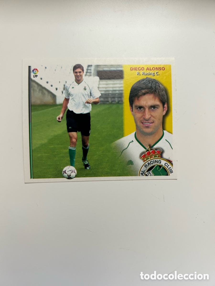 Figurine di Calcio: DIEGO ALONSO RACING SANTANDER FICHAJE 1 BIS LIGA ESTE 2002/03 02 03 SIN PEGAR