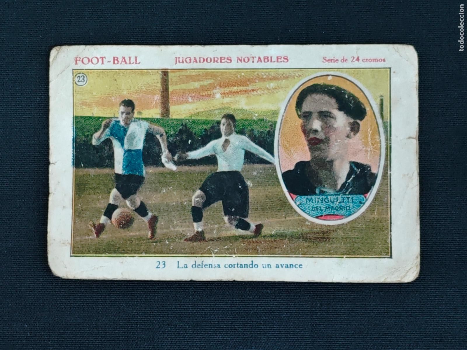 Cromos de Futebol: CROMO - FOOT-BALL - JUGADORES NOTABLES - N&ordm; 23 - MINGUETTI - MADRID - CAMPS