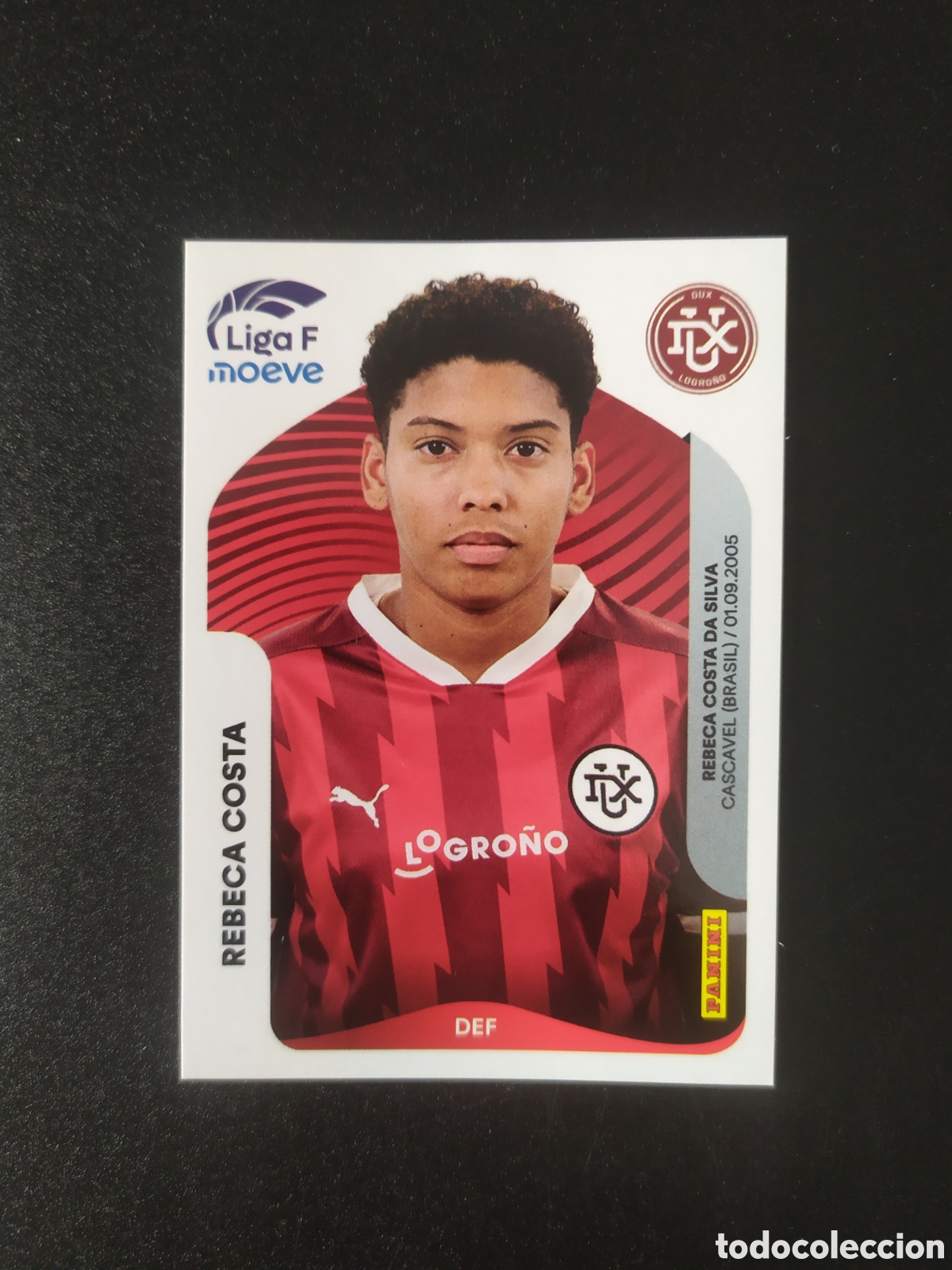 Figurine di Calcio: LIGA FEMENINA F MOEVE 2025 2026 25 26 panini Costa n&deg; 147 Logro&ntilde;o