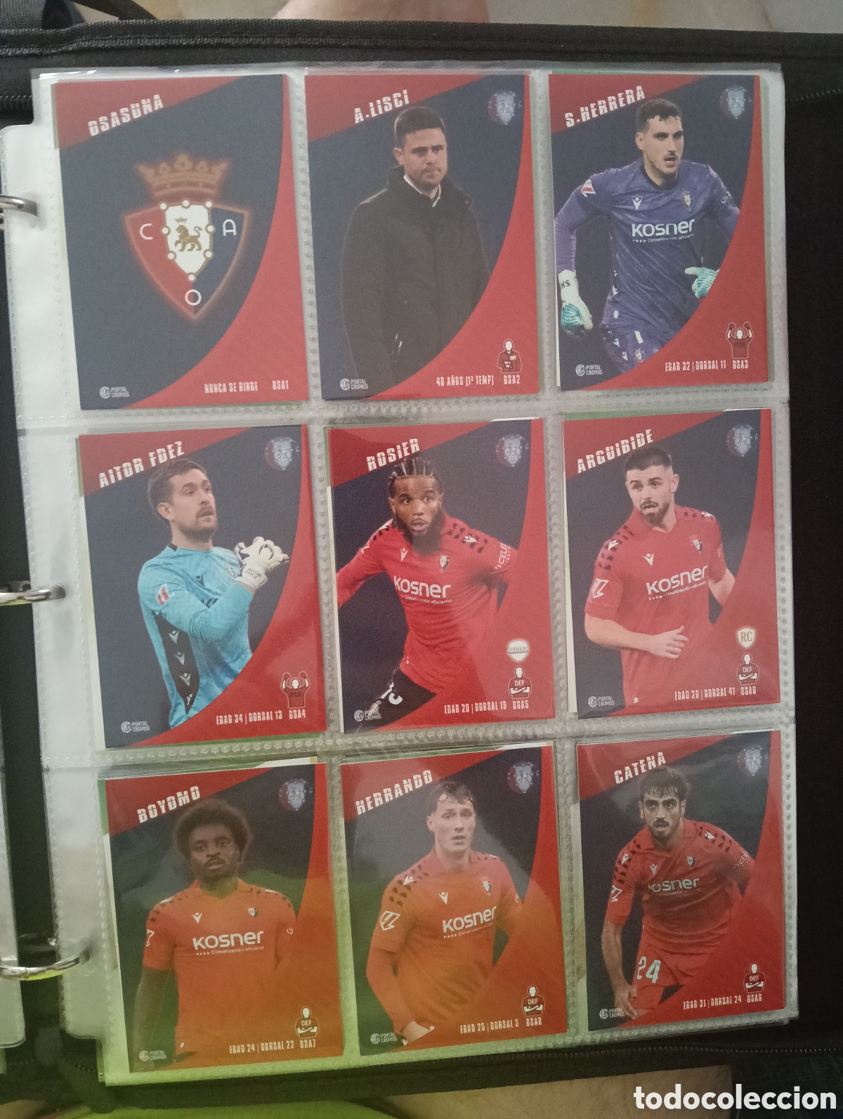 Cromos de F&uacute;tbol: Osasuna 25/26 Completo