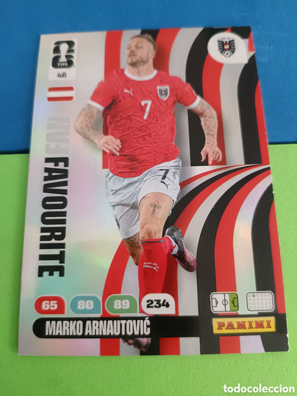 Cartes &agrave; collectionner de Football: Adrenalyn XL Fifa World cup 2026 mundial - Fan Favourite 46 Arnautovic