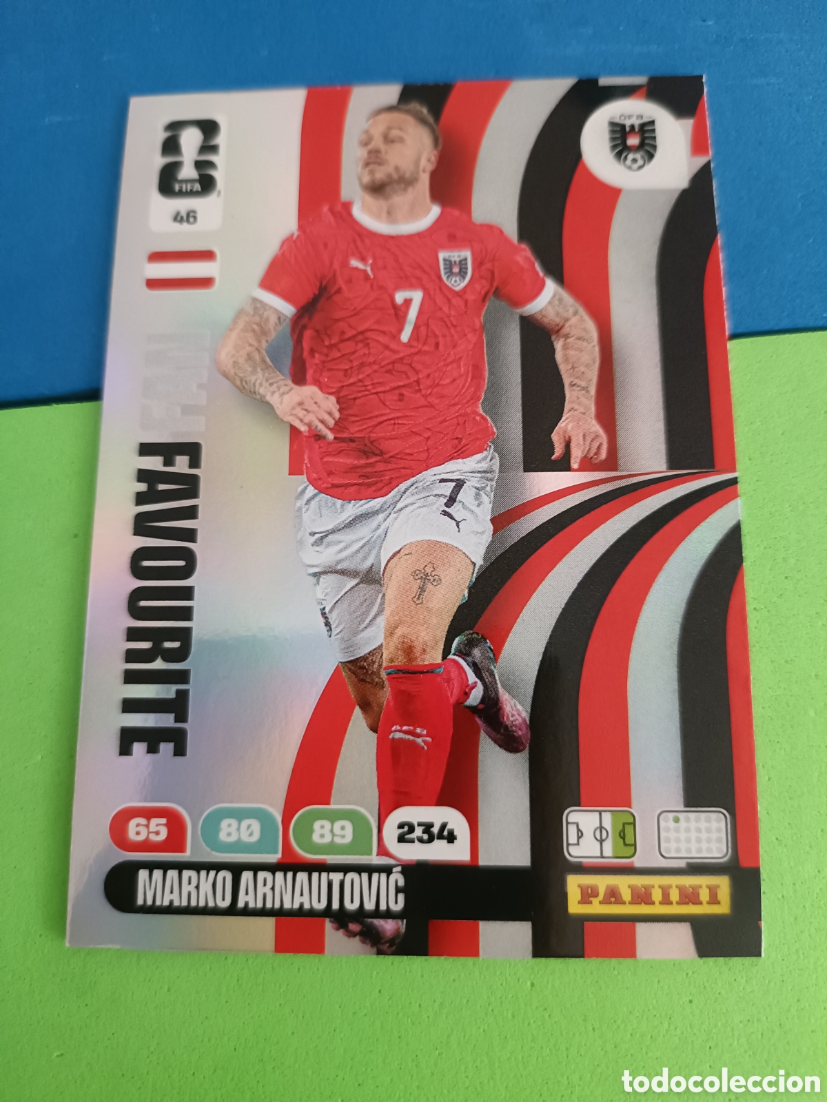 Cartes &agrave; collectionner de Football: Adrenalyn XL Fifa World cup 2026 mundial - Fan Favourite 46 Arnautovic