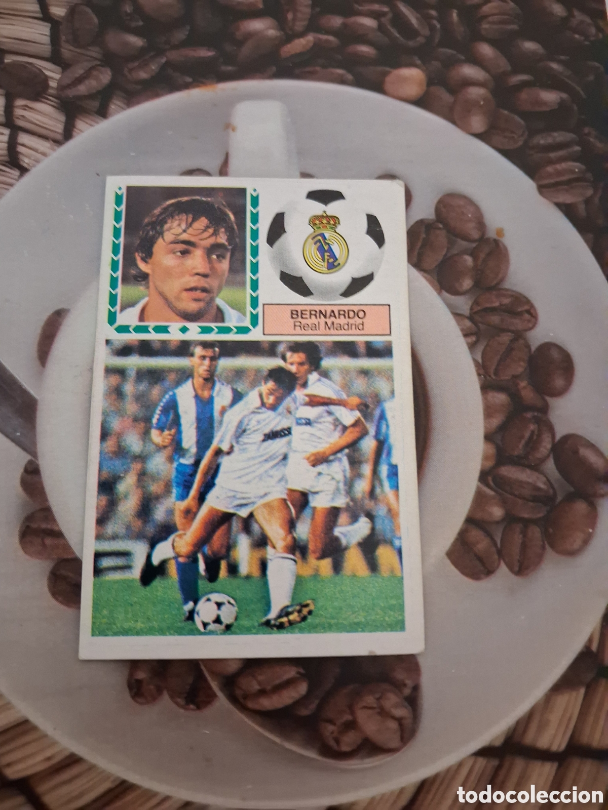 Cromos de F&uacute;tbol: Liga este 83 84 Bernardo coloca del Real Madrid recuperado del &aacute;lbum ver fotos