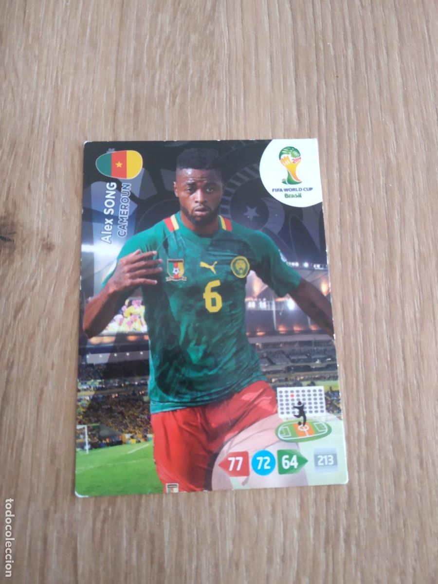 Cromos de F&uacute;tbol: alex song camerun CROMO FUTBOL PANINI ADRENALYN MUNDIAL 2014 WORLD CUP COPA DEL MUNDO