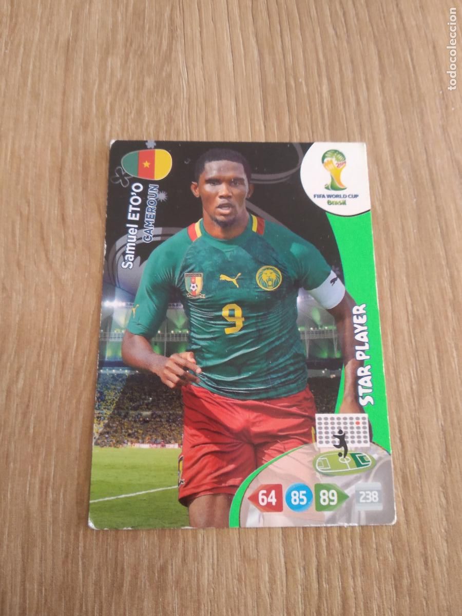 Cromos de F&uacute;tbol: SAMUEL ETO'O CAMERUN CROMO FUTBOL PANINI ADRENALYN MUNDIAL 2014 WORLD CUP COPA DEL MUNDO