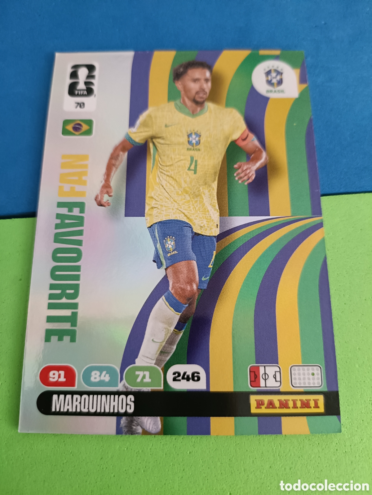 Cromos de F&uacute;tbol: Adrenalyn XL Fifa World cup 2026 mundial - Fan Favourite 70 Marquinhos
