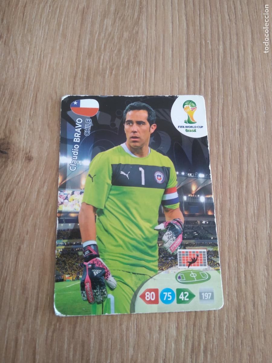 Cromos de F&uacute;tbol: CLAUDIO BRAVO CHILE CROMO FUTBOL PANINI ADRENALYN MUNDIAL 2014 WORLD CUP COPA DEL MUNDO